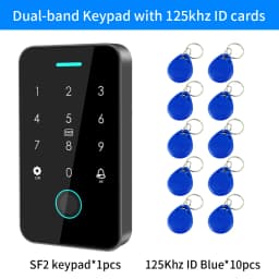 Dual RFID 125Khz+13.56MHz NFC APP Outdoor Fingerprint Access Control Keypad IP67 Waterproof Biometrics Door Opener with Gateway
