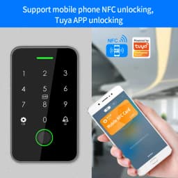 Dual RFID 125Khz+13.56MHz NFC APP Outdoor Fingerprint Access Control Keypad IP67 Waterproof Biometrics Door Opener with Gateway