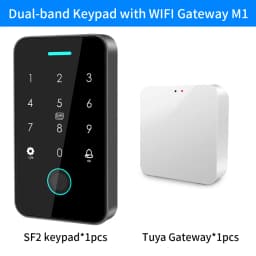 Dual RFID 125Khz+13.56MHz NFC APP Outdoor Fingerprint Access Control Keypad IP67 Waterproof Biometrics Door Opener with Gateway