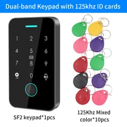 Dual RFID 125Khz+13.56MHz NFC APP Outdoor Fingerprint Access Control Keypad IP67 Waterproof Biometrics Door Opener with Gateway