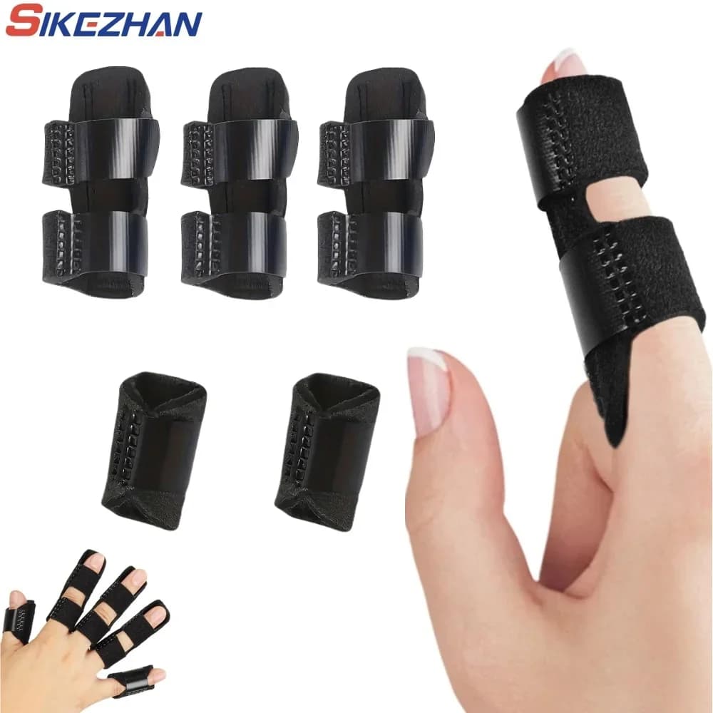 3/5pcs Ring Fingers Fixation Splint Socket Joint Dislocation Sprain Corrector Rehabilitation Support Straight Bending Protection