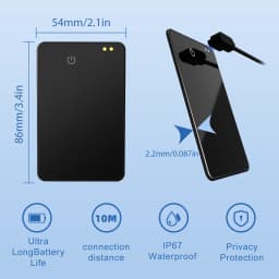 Bluetooth Wallet Tracker Card for Samsung Galaxy Smart Tag GPS Locator Item Finder Works with Samsung SmartThings