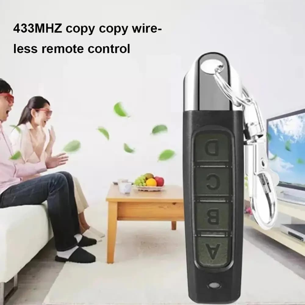 433MHz Cloning Remote Control RF Clone Copy Remote Control Garage Gate Door Opener Remote Key Duplicator for Home Safety
