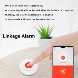 Zigbee / WIFI SOS Help Call Button Share with Family for Tuya App Emergency Alarm For Patient Kids Elderly Man with Hanging Rope
