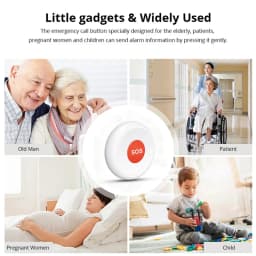 Zigbee / WIFI SOS Help Call Button Share with Family for Tuya App Emergency Alarm For Patient Kids Elderly Man with Hanging Rope