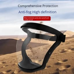Anti-fog Protective Mask-Dust and Splash Resistant, Suitable for Sports, Work, Grinding, Weeding/mowing, Plastic Face Mask