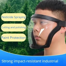 Anti-fog Protective Mask-Dust and Splash Resistant, Suitable for Sports, Work, Grinding, Weeding/mowing, Plastic Face Mask