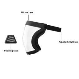 Anti-fog Protective Mask-Dust and Splash Resistant, Suitable for Sports, Work, Grinding, Weeding/mowing, Plastic Face Mask