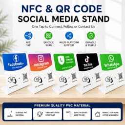 NFC 215 Programmable for Google NFC Station Table 13.56Mhz QR code can be independently set to link Standing Card