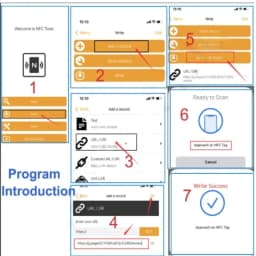 NFC 215 Programmable for Google NFC Station Table 13.56Mhz QR code can be independently set to link Standing Card