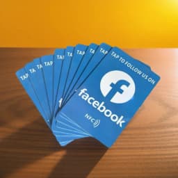 1/2/5/10 Facebook Contactless Business Card Social Media Sharing Card Reusable Review Tap Card NFC Tap Cards Boost Your Business