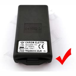For CARDIN S466 TX2 TX4 S738 TX2 TX4 S48 TX2 TX4 S38=S738 Gate Remote Control Garage Door Opener 27.195MHz 30.875MHz Fixed Code