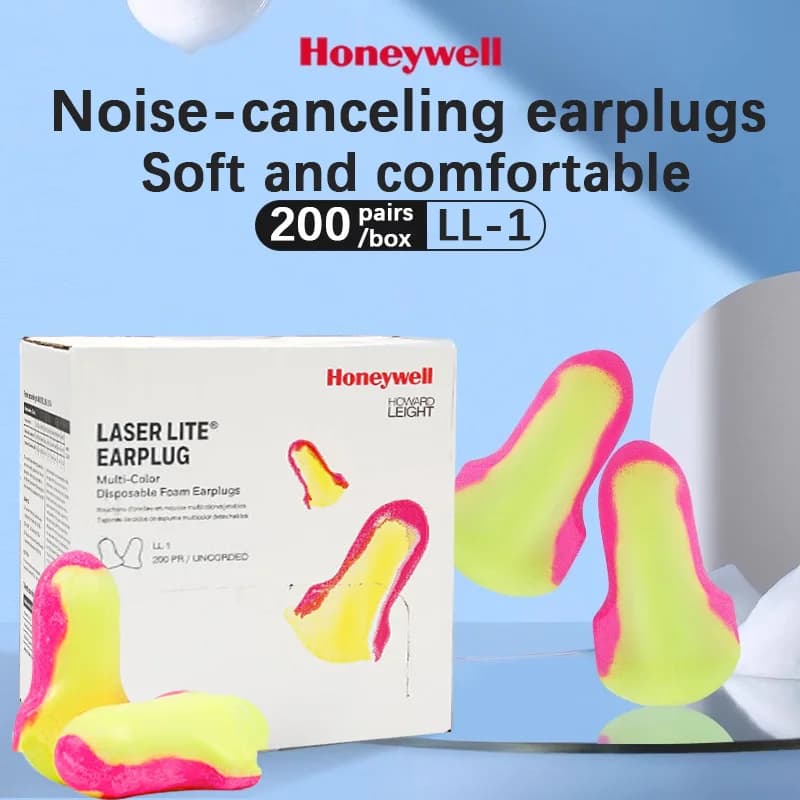Honeywell Noise-isolating earplugs Noise protection Study Work Sleep Industrial Ultra noise-canceling earplugs