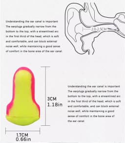 Honeywell Noise-isolating earplugs Noise protection Study Work Sleep Industrial Ultra noise-canceling earplugs