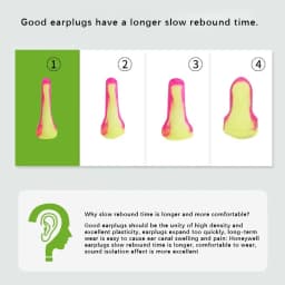 Honeywell Noise-isolating earplugs Noise protection Study Work Sleep Industrial Ultra noise-canceling earplugs