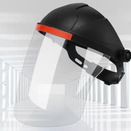 PC Plastic Welding Protective Mask Transparent Flip Front Visor Welding Helmet Full Protection Anti-UV Protective Face Cover