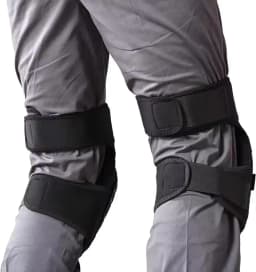 Professional Heavy-Duty Knee Pads Foam & Gel Cushioning with Double Straps, Ergonomic for Flooring,Construction,Carpentry work
