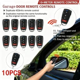 10/5pcs ABCD / Lock Unlock 4Button 433MHz Metal Push Button Remote Control Transmitter Universal 4 Buttons Garage Door Opener