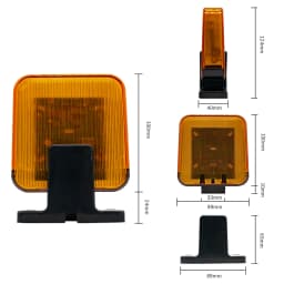 Warning Light for Sliding & Swing Gate Opener AC DC 12-265V Alarm Flashing Lamp Lndicator Light For Garage Gate Automatic Door