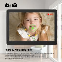 Hayway 10 " Tuya WiFI Smart 1080P Video Intercom System With Mobile Detection IPS Full Touch Monito ID Access Control Unlocking