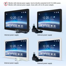 Hayway 10 " Tuya WiFI Smart 1080P Video Intercom System With Mobile Detection IPS Full Touch Monito ID Access Control Unlocking