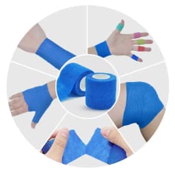 1/4pcs 2.5/5/7.5/10cm*4.8m Non Woven Elastic Self Adhesive Bandage Cohesive Bandage for Sports Fixing Finger Wrist Leg