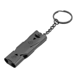 Double Tube Distress Whistle Outdoor Stainless Steel High-frequency Earthquake Rescue Whistle Survival Whistle