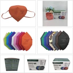 5PCS FFP2 Mask CE Approved Filtering Half Face Mask 5 Layer 17 Color Dust-Proof Anti-PM2.5 Respirator Reusable Protective Masks