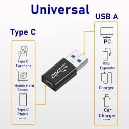 Universal USB 3.0 OTG Type C Adapter USB C Male to USB-A Male Female Converter for Macbook Huawei Xiaomi Samsung Ipad Connector