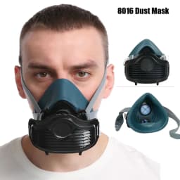Silicone Dustproof Half Gas Mask With Goggles 3701 Filter cotton Suitable For Spray Paint Carpentry Grinding House Decoration