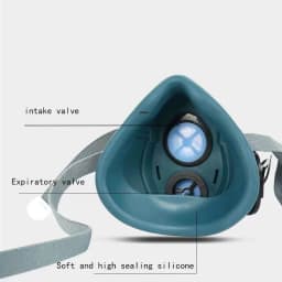 Silicone Dustproof Half Gas Mask With Goggles 3701 Filter cotton Suitable For Spray Paint Carpentry Grinding House Decoration