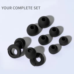 HUAK Soft Silicone Earplugs Noise Cancellation, Comfortable, Sleeping Earplugs Swimming Earplugs Silicone - Ear Tips In XS/S/M/L