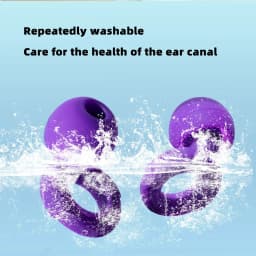 HUAK Soft Silicone Earplugs Noise Cancellation, Comfortable, Sleeping Earplugs Swimming Earplugs Silicone - Ear Tips In XS/S/M/L