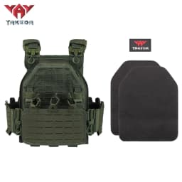 YAKEDA New Combat Vest 6094 Quick Release Lightweight Laser Cut Tactical Vest Black Gear Carry Hunting Tactical Vests