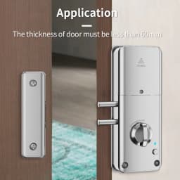 Tuya Bluetooth Electronic Smart Door Handle Lock Invisible Unlock App Pin RFID Card Temporary Guest Password M1 Gateway to Wifi