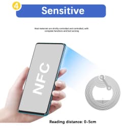 13.56mhz CUID changeable S50 1K RFID Sticker Wet Inlay NFC tag Sector 0 Block 0 UID Rewritable Proximity Card Copy Badge Clone