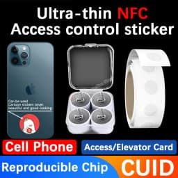 13.56mhz CUID changeable S50 1K RFID Sticker Wet Inlay NFC tag Sector 0 Block 0 UID Rewritable Proximity Card Copy Badge Clone