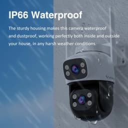 Vstarcam 5MP Dual Lens Wifi PTZ Camera Night Vision Smart Tracking Outdoor 5X Digital Zoom Surveillance Home Security Cameras
