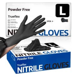 20/50/100PCS Black Nitrile Gloves Disposable Latex Free Textured 4.0Mil Safety Work Gloves for Industrial Mechanic Auto Gloves
