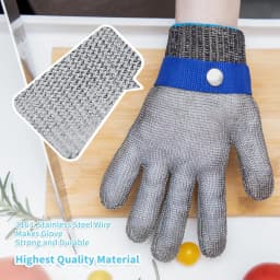 9-level Protective Safety Gloves Stainless Steel Wire Metal Mesh Cutting Resistant Slaughter Meat Cutting Oyster Skin Gloves