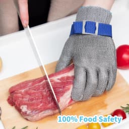 9-level Protective Safety Gloves Stainless Steel Wire Metal Mesh Cutting Resistant Slaughter Meat Cutting Oyster Skin Gloves