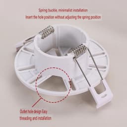 Suitable for Xiaomi Punching Hemispheric Mini Camera Hole Filler Downlight Mounting Bracket Ceiling Monitoring Pan/Tilt Hoisting Base Camera Hole Filler Bracket