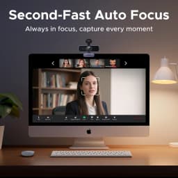 UGREEN 4K FHD Webcam 8MP for PC, PDAF Auto Focus, Dual AI Noise-Cancelling Mics, Web cam Camera Works for Zoom/Teams/Google Meet