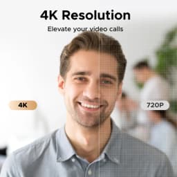 UGREEN 4K FHD Webcam 8MP for PC, PDAF Auto Focus, Dual AI Noise-Cancelling Mics, Web cam Camera Works for Zoom/Teams/Google Meet