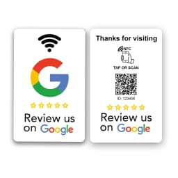 NFC QR Code Business Card Compatible Google Review for Small Business Marketing Boost Your Business Programmable NFC Cards