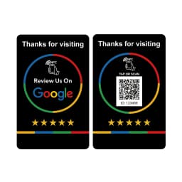 NFC QR Code Business Card Compatible Google Review for Small Business Marketing Boost Your Business Programmable NFC Cards
