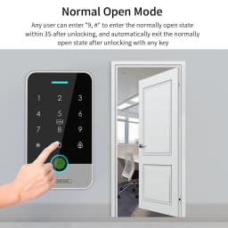 Waterproof Bluetooth Fingerprint Access Control RFID Touch Keyboard 13.56MHz Access Control System Supports Tuya App