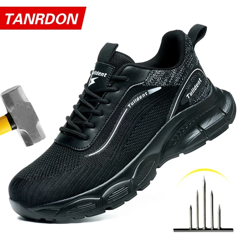 Men's Safety Shoes, anti Smash and anti Stab Work Shoes, Men's Indestructible Safety Boots, Insulated Shoes, Tactical Boots