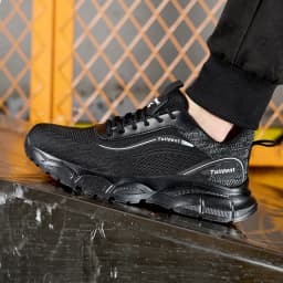 Men's Safety Shoes, anti Smash and anti Stab Work Shoes, Men's Indestructible Safety Boots, Insulated Shoes, Tactical Boots