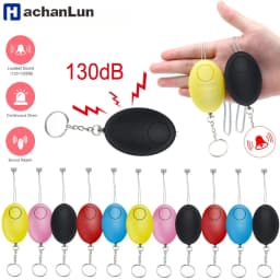 Cheap Self Defense Alarm 120dB Egg Shape Girl Women Protect Security Alert Personal Scream Safety Loud Keychain Emergency Alarm